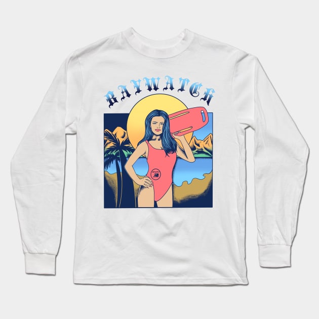 Baywatch Long Sleeve T-Shirt by notajellyfan